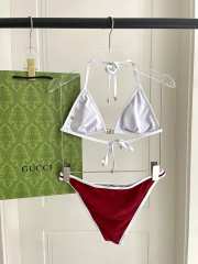 Uubags Gucci GG terrycloth bikini in red - 4