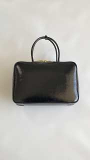 Uubags Miu Miu large Beau bag in black patent leather 35x22x12cm - 2