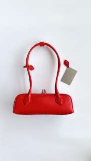 Uubags Alaia Le Teckel small patent leather shoulder bag in red 28x10x8cm - 6