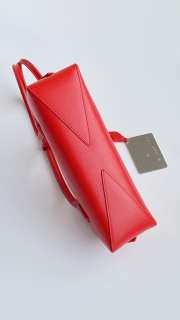 Uubags Alaia Le Teckel small patent leather shoulder bag in red 28x10x8cm - 4