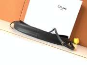 Uubags Celine Little Halfmoon Soft Triomphe In Black Supple Shiny Lambskin 25x13x5cm - 6