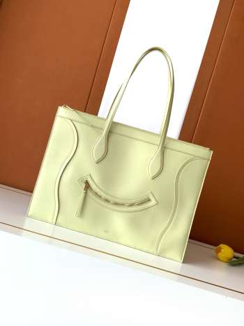 Uubags Celine Flat Luggage In Citrus Glossy Calfskin 44.5x31.5x0.5cm