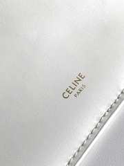 Uubags Celine Flat Luggage In White Glossy Calfskin 44.5x31.5x0.5cm - 5