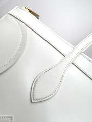 Uubags Celine Flat Luggage In White Glossy Calfskin 44.5x31.5x0.5cm - 4