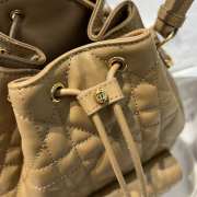 Uubags Dior Caro Mini Bucket Bag Brown Macrocannage Lambskin 20x24x9cm - 2