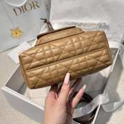 Uubags Dior Caro Mini Bucket Bag Brown Macrocannage Lambskin 20x24x9cm - 4