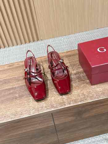 Uubags Gucci slingback pump in red patent leather 4.5cm
