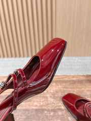 Uubags Gucci slingback pump in red patent leather 4.5cm - 6