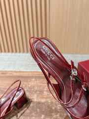 Uubags Gucci slingback pump in red patent leather 4.5cm - 2