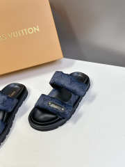Uubags Louis Vuitton 1AHMDW Pool Pillow Flat Comfort Mule Sandals In Blue - 5