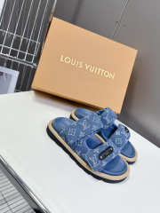 Uubags Louis Vuitton 1AJN80 Pool Pillow Comfort Mule In Blue Denim  - 5