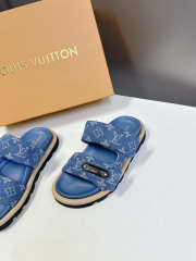 Uubags Louis Vuitton 1AJN80 Pool Pillow Comfort Mule In Blue Denim  - 3