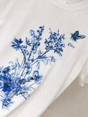 Uubags Dior Short-Sleeved Embroidered Sweater  - 3