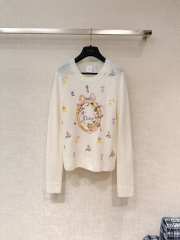 Uubags Dior Long-Sleeved Embroidered Sweater - 1