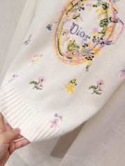 Uubags Dior Long-Sleeved Embroidered Sweater - 5