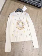 Uubags Dior Long-Sleeved Embroidered Sweater - 4