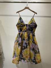 Uubags Zimmermann Luna V Neck Mini Dress - 6