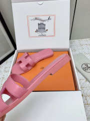 Uubags Hermes Oran Sandal In Rose Pink - 5