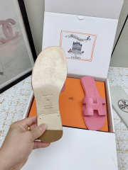 Uubags Hermes Oran Sandal In Rose Pink - 2