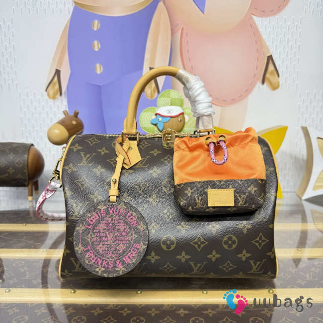 Uubags Louis Vuitton M27512 Speedy Soft Bag Monogram 30x21x17cm - 1