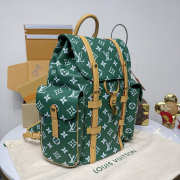 Uubags Louis Vuitton Christopher PM Backpack in Green Monogram Canvas 38x44x12.5cm - 5