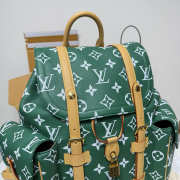 Uubags Louis Vuitton Christopher PM Backpack in Green Monogram Canvas 38x44x12.5cm - 4