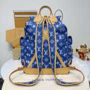 Uubags Louis Vuitton Christopher PM Backpack in Blue Monogram Canvas 38x44x12.5cm - 5
