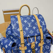 Uubags Louis Vuitton Christopher PM Backpack in Blue Monogram Canvas 38x44x12.5cm - 3