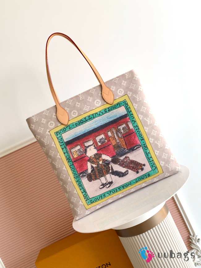 Uubags Louis Vuitton M15128 Travels With Grace Coddington Carry It Bag Meowgram 37x37x2cm - 1