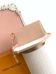 Uubags Louis Vuitton M14581 LV Bloom bag in sand calfskin leather 20x11.5x4cm - 2