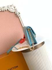 Uubags Louis Vuitton M14581 LV Bloom bag in blue calfskin leather 20x11.5x4cm - 2