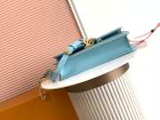 Uubags Louis Vuitton M14581 LV Bloom bag in blue calfskin leather 20x11.5x4cm - 4