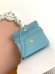 Uubags Louis Vuitton M14581 LV Bloom bag in blue calfskin leather 20x11.5x4cm - 5