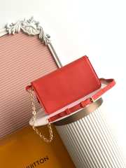 Uubags Louis Vuitton M14581 LV Bloom bag in red calfskin leather 20x11.5x4cm - 4