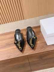 Uubags Balmain Sync Patent Leather Mules In Black 4.5cm - 3