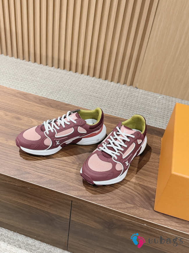 Uubags Louis Vuitton 1AIVRA LV Olympia Sneakers In Bordeaux Red - 1