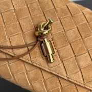 Uubags Bottega Veneta Andiamo Suede Clutch Bag In Brown 19x13x2 - 2