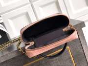 Uubags Chanel Vanity With Chain Suede Calfskin, Shiny Lambskin & Gold-Tone Metal In Pink & Black 17x19.5x5cm - 5