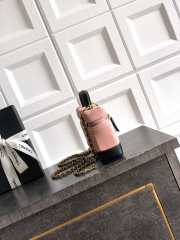 Uubags Chanel Vanity With Chain Suede Calfskin, Shiny Lambskin & Gold-Tone Metal In Pink & Black 17x19.5x5cm - 3