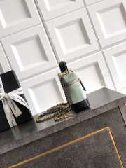 Uubags Chanel Vanity With Chain Suede Calfskin, Shiny Lambskin & Gold-Tone Metal In Light Blue & Black 17x19.5x5cm - 5