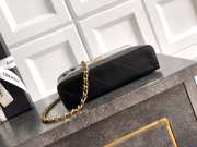 Uubags Chanel Vanity With Chain Suede Calfskin, Shiny Lambskin & Gold-Tone Metal In Light Blue & Black 17x19.5x5cm - 2