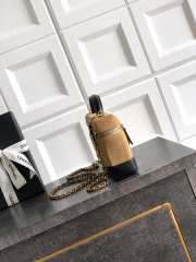 Uubags Chanel Vanity With Chain Suede Calfskin, Shiny Lambskin & Gold-Tone Metal In Caramel & Black 17x19.5x5cm - 6