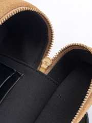 Uubags Chanel Vanity With Chain Suede Calfskin, Shiny Lambskin & Gold-Tone Metal In Caramel & Black 17x19.5x5cm - 5