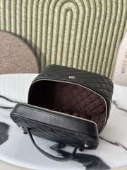 Uubags Chanel Vanity Black Leather Top Handle Bag 20x13x15cm - 3