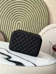 Uubags Chanel Classic Flap Bag in Black Quilted Caviar Leather with Gold-Tone Hardware 25x16x18cm - 3