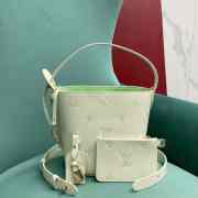 Uubags Louis Vuitton M27570 All In BB Bag Milky White Jade Green 16x18x12cm - 1