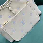 Uubags Louis Vuitton M27573 CarryAll PM Bag Milky white/Blue 29x24x12cm - 4