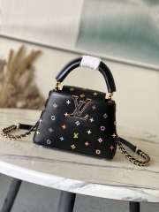 New Coololection 2026 Louis Vuitton M27637 LV x TM Capucines Mini In Black 21x14x8cm  - 1