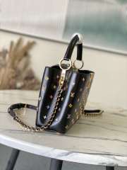 Uubags Louis Vuitton M27637 LV x TM Capucines BB Bag In Black 27x18x9cm - 6