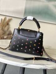 Uubags Louis Vuitton M27637 LV x TM Capucines BB Bag In Black 27x18x9cm - 2